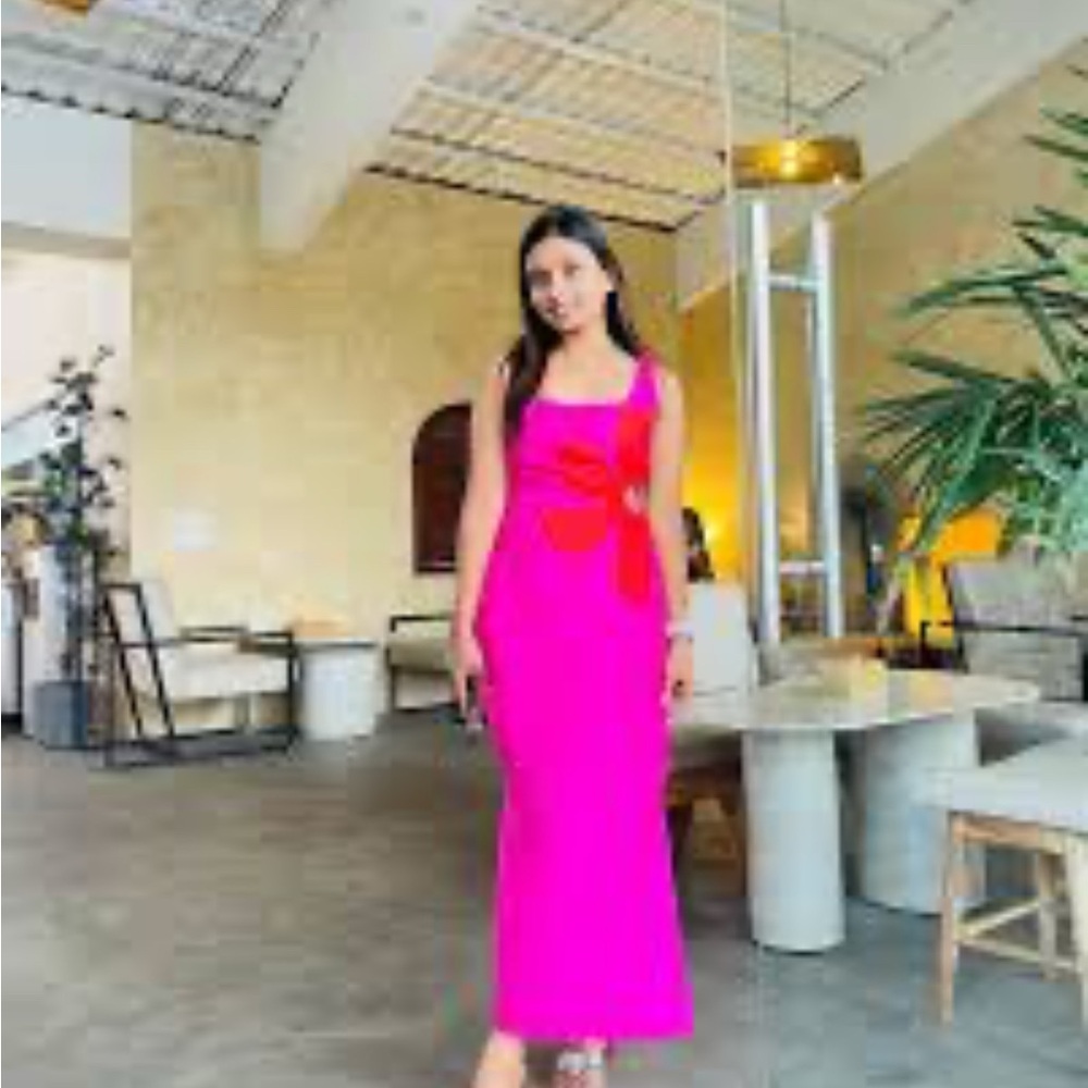 Chic Fuchsia Dress by ChicMe. Size XL - Picture 5 of 12
